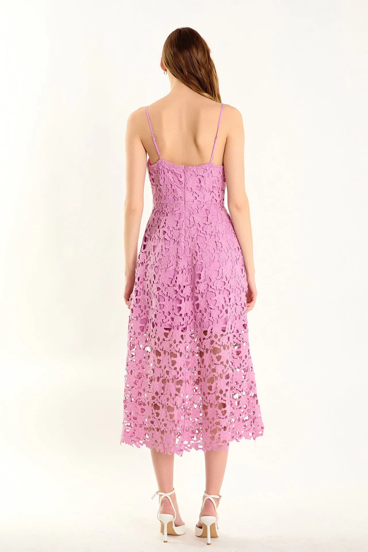 Lace Cami Midi Dress