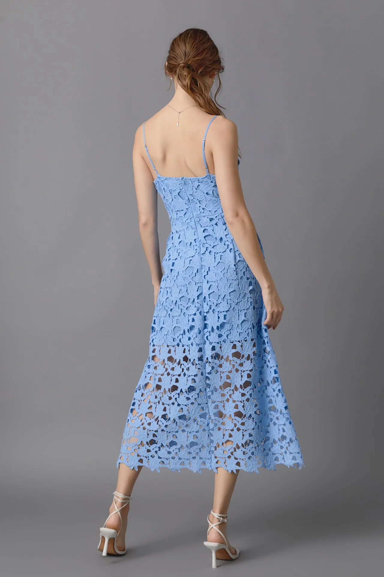Lace Cami Midi Dress