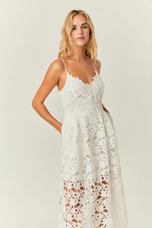 Lace Cami Midi Dress