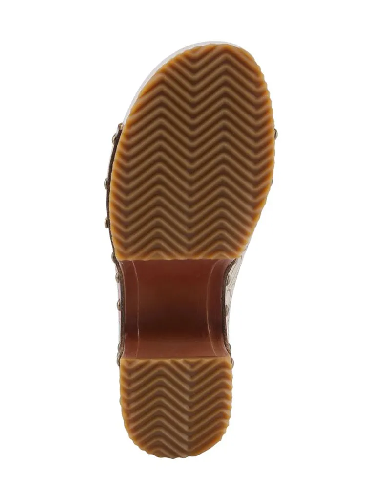 L'Artiste By Spring Step Teeshirt Leather Heel