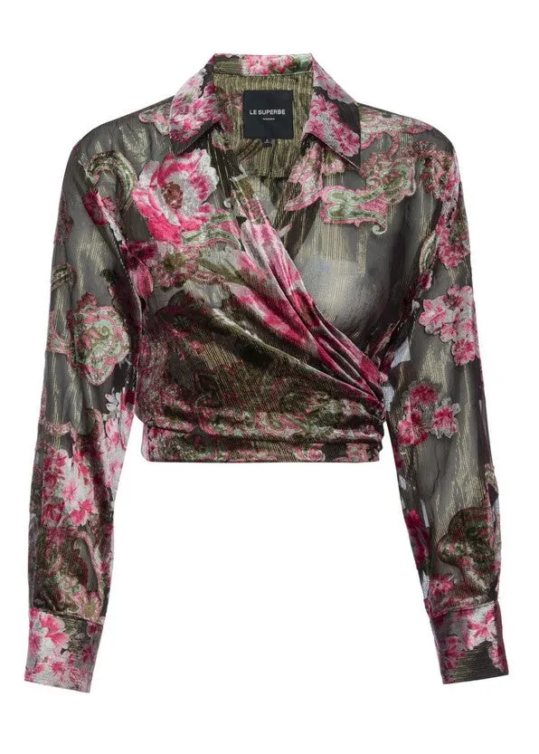 Le Superbe Casablanca Tie Top - Guilded Garden