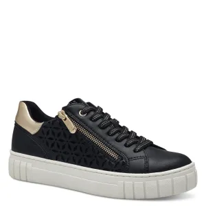 Marco Tozzi Womens Black Comb Casual Shoe  2-23701-42