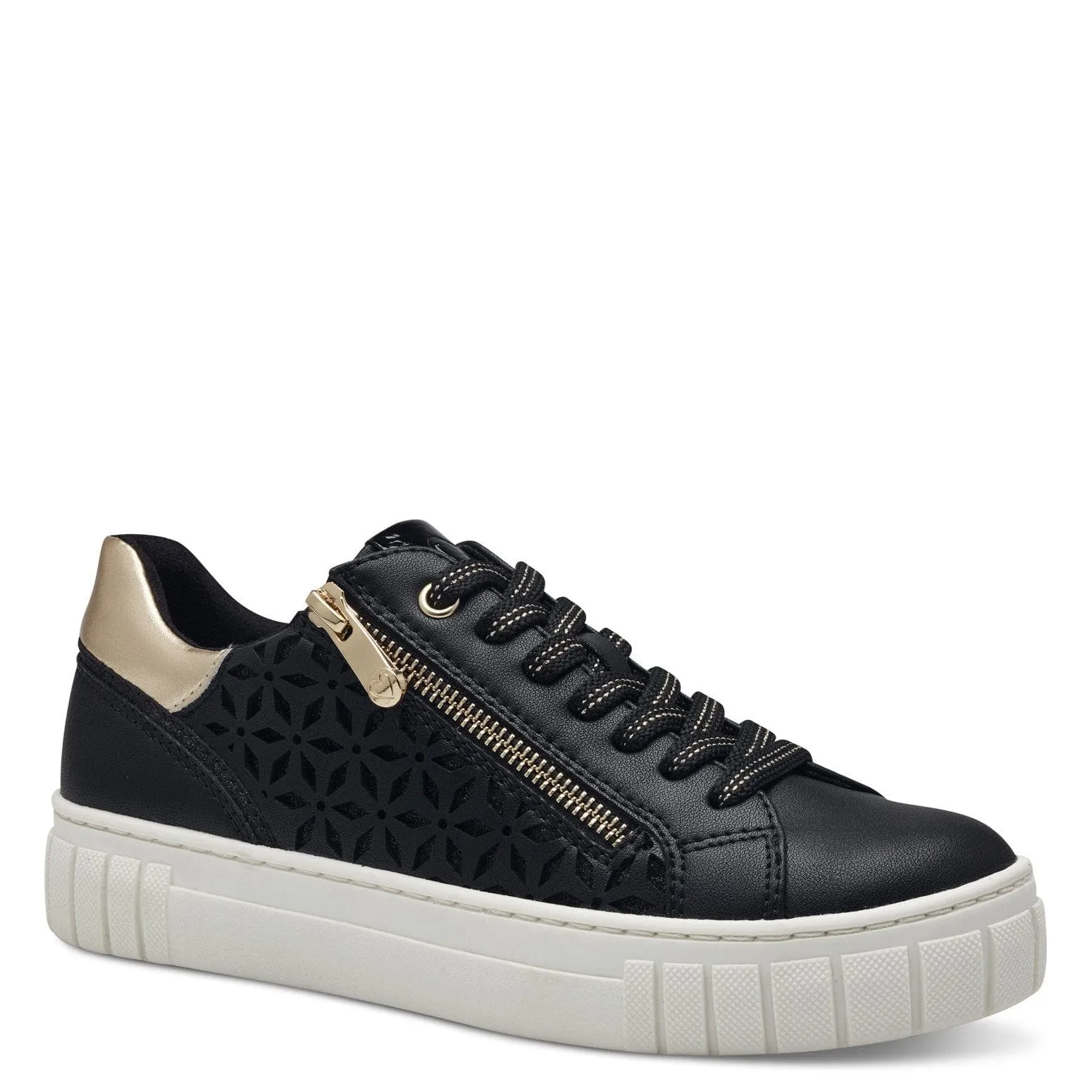 Marco Tozzi Womens Black Comb Casual Shoe  2-23701-42