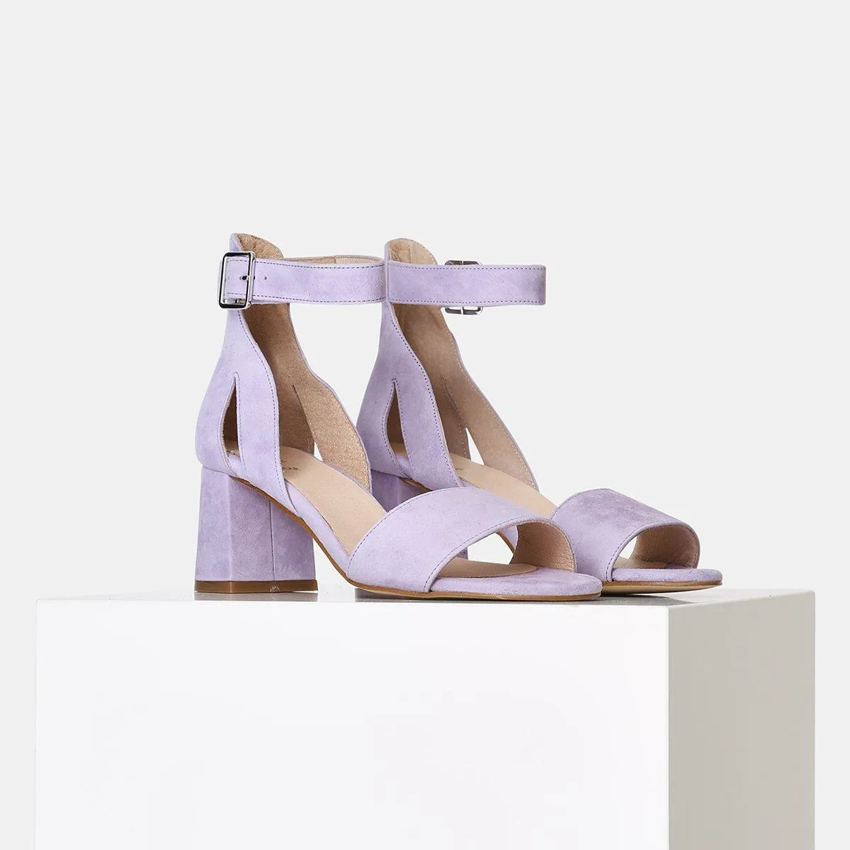 May Heeled Sandal (Lilac)