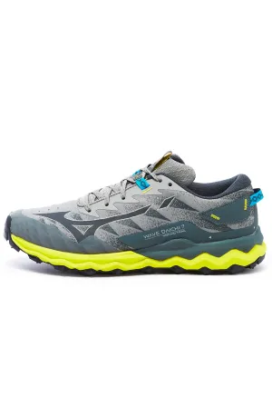 Mizuno Men's Wave Daichi 7 Trainers - Ghost Grey / Ombre Blue / Bolt 2