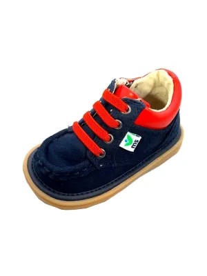Mooshu Trainers Little Boys Navy Blue Squeaky Bailey Ankle Boots 5-9 Toddler