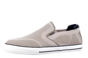 Mustang Taupe Canvas Slip on Style i