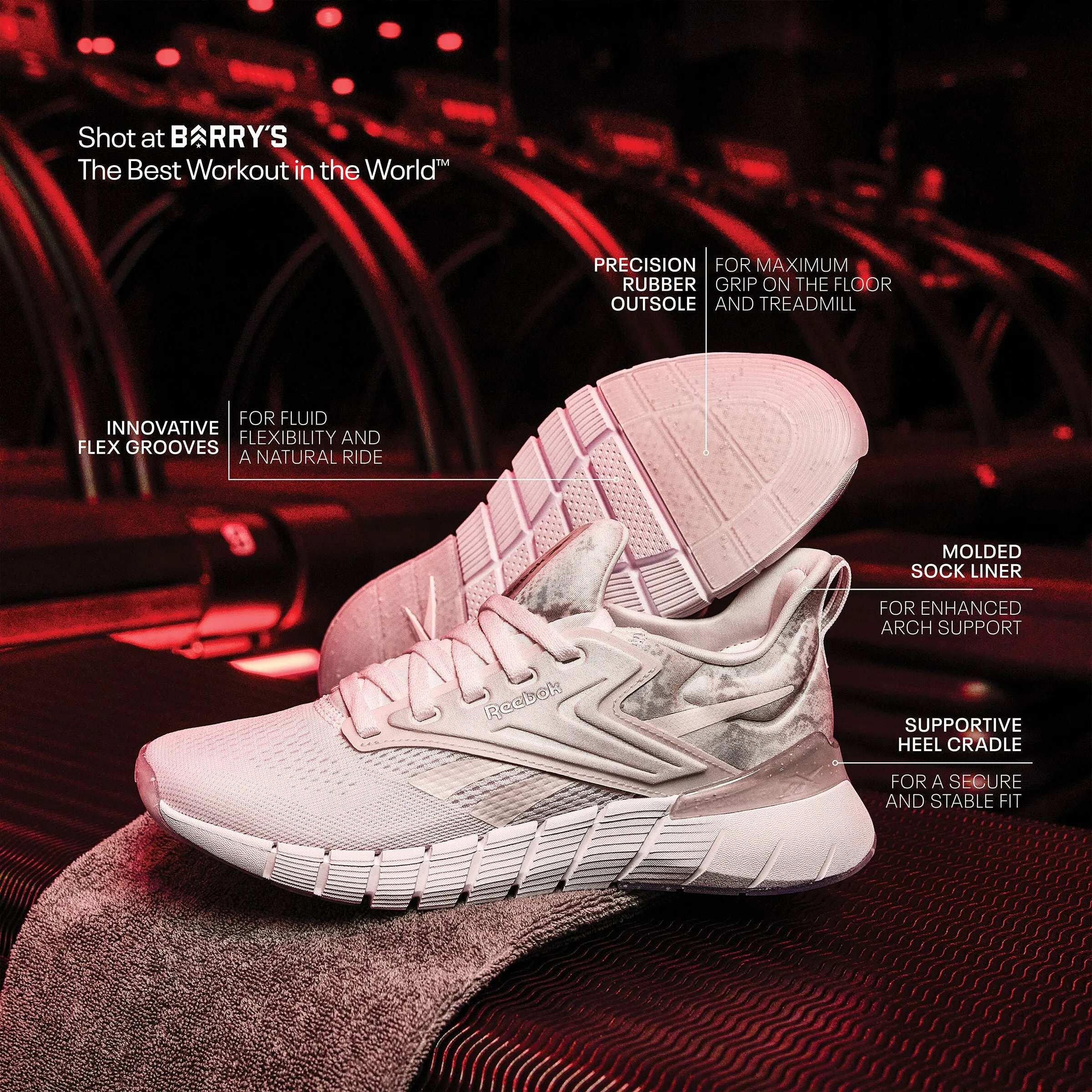 Nano Gym White/Black/Energy Red
