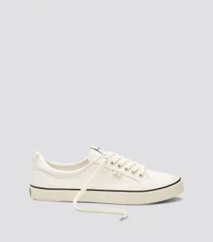 OCA Low Stripe White Canvas Sneaker Women