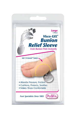 PEDIFIX VISCO-GEL BUNION RELIEF SLEEVE LARGE