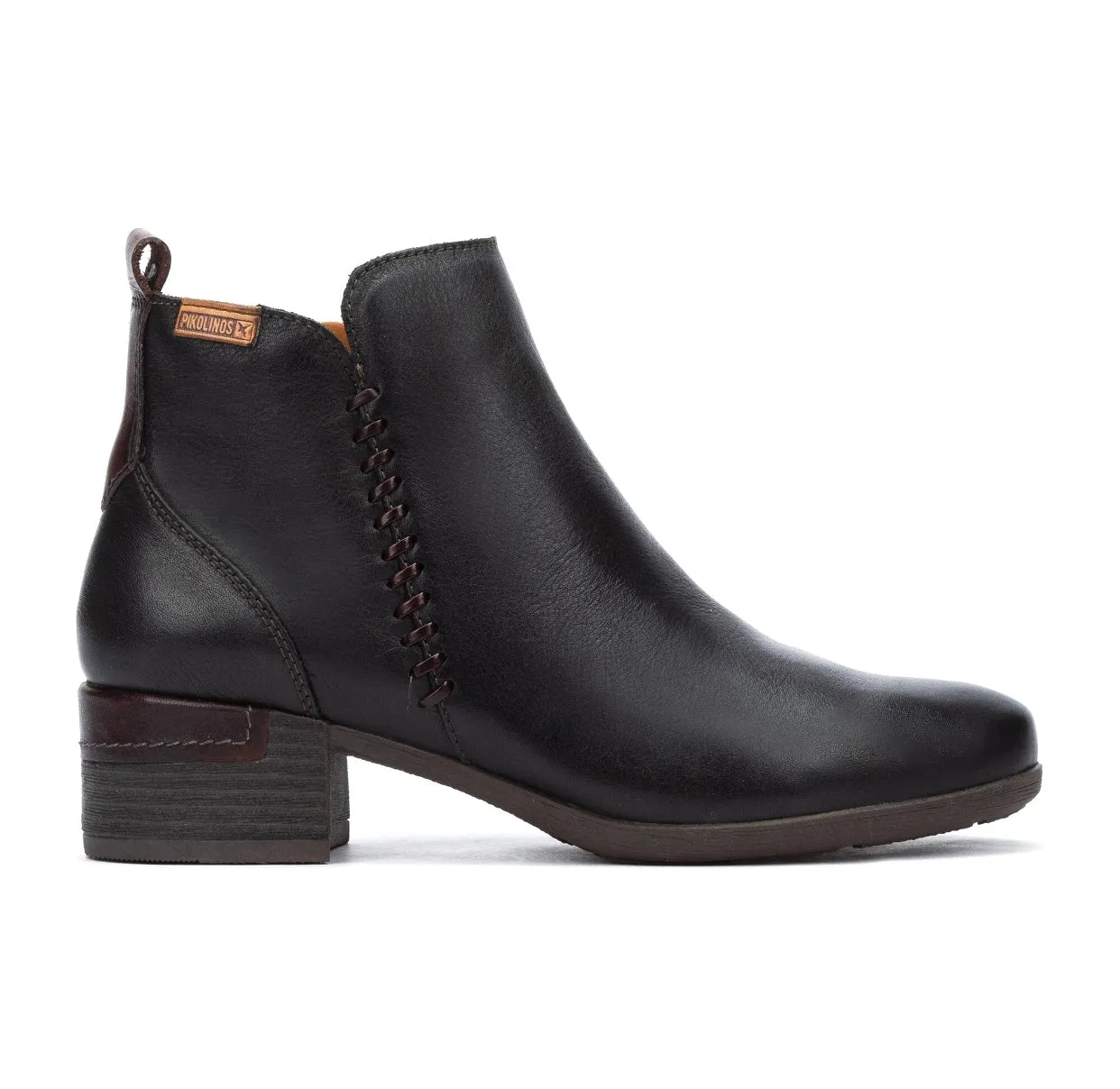Pikolinos Malaga W6W-8950 Black Zip Ankle Boots