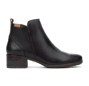Pikolinos Malaga W6W-8950 Black Zip Ankle Boots