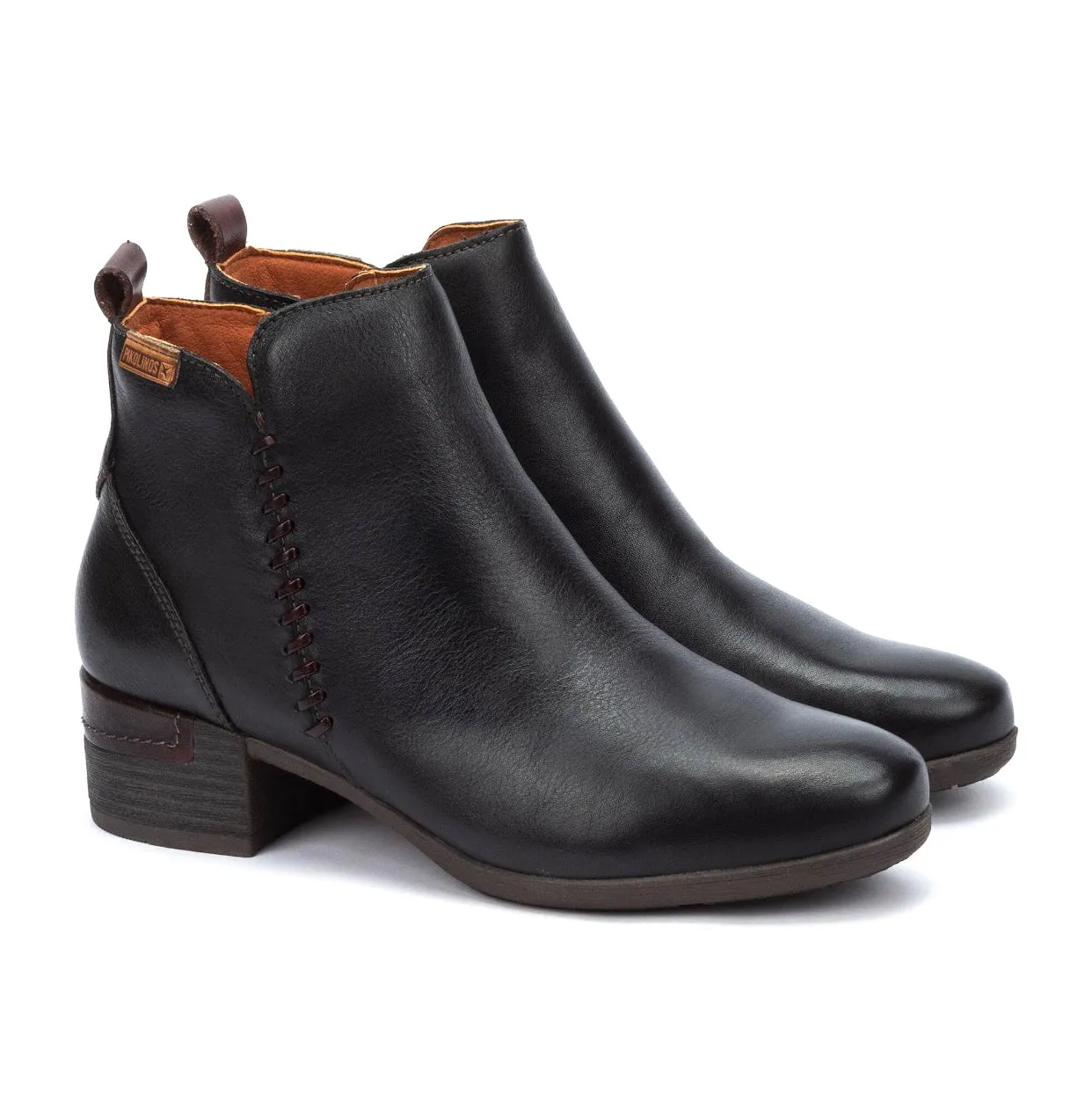 Pikolinos Malaga W6W-8950 Black Zip Ankle Boots