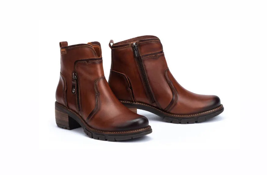Pikolinos San Sebastia W1T-8777 Cuero Zip Ankle Boot Made In Spain