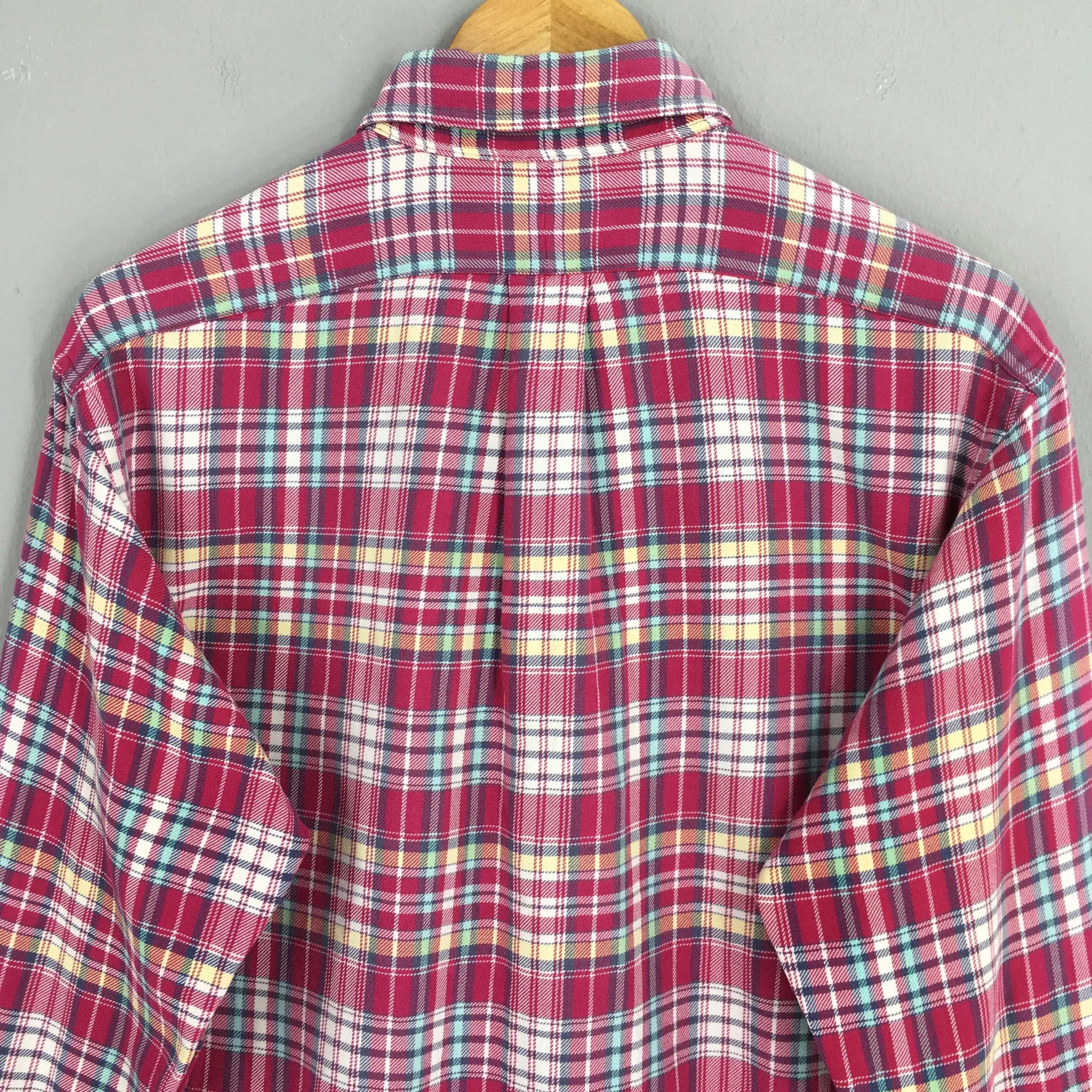 Polo Ralph Lauren Checkered Flannel Red Shirt Medium