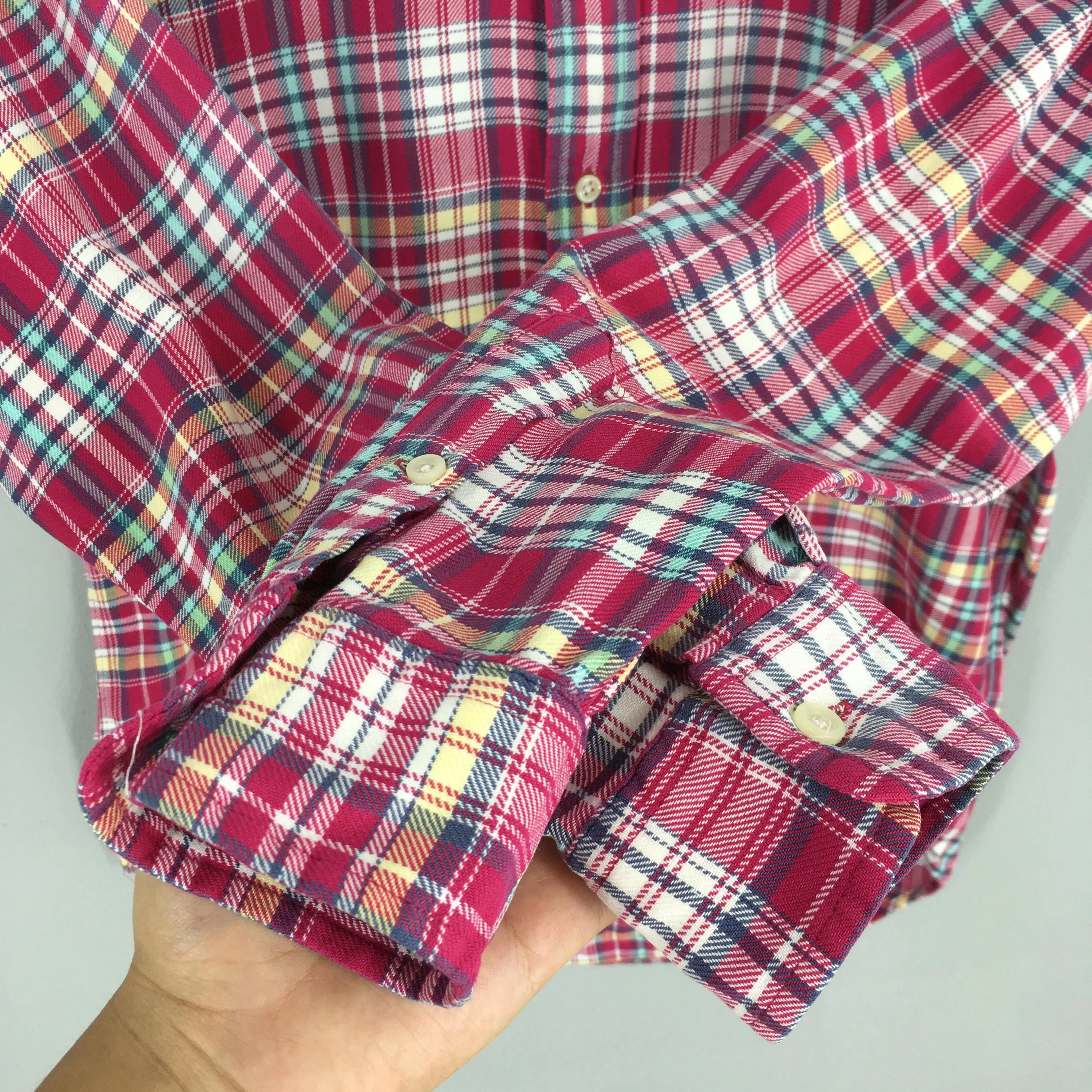 Polo Ralph Lauren Checkered Flannel Red Shirt Medium