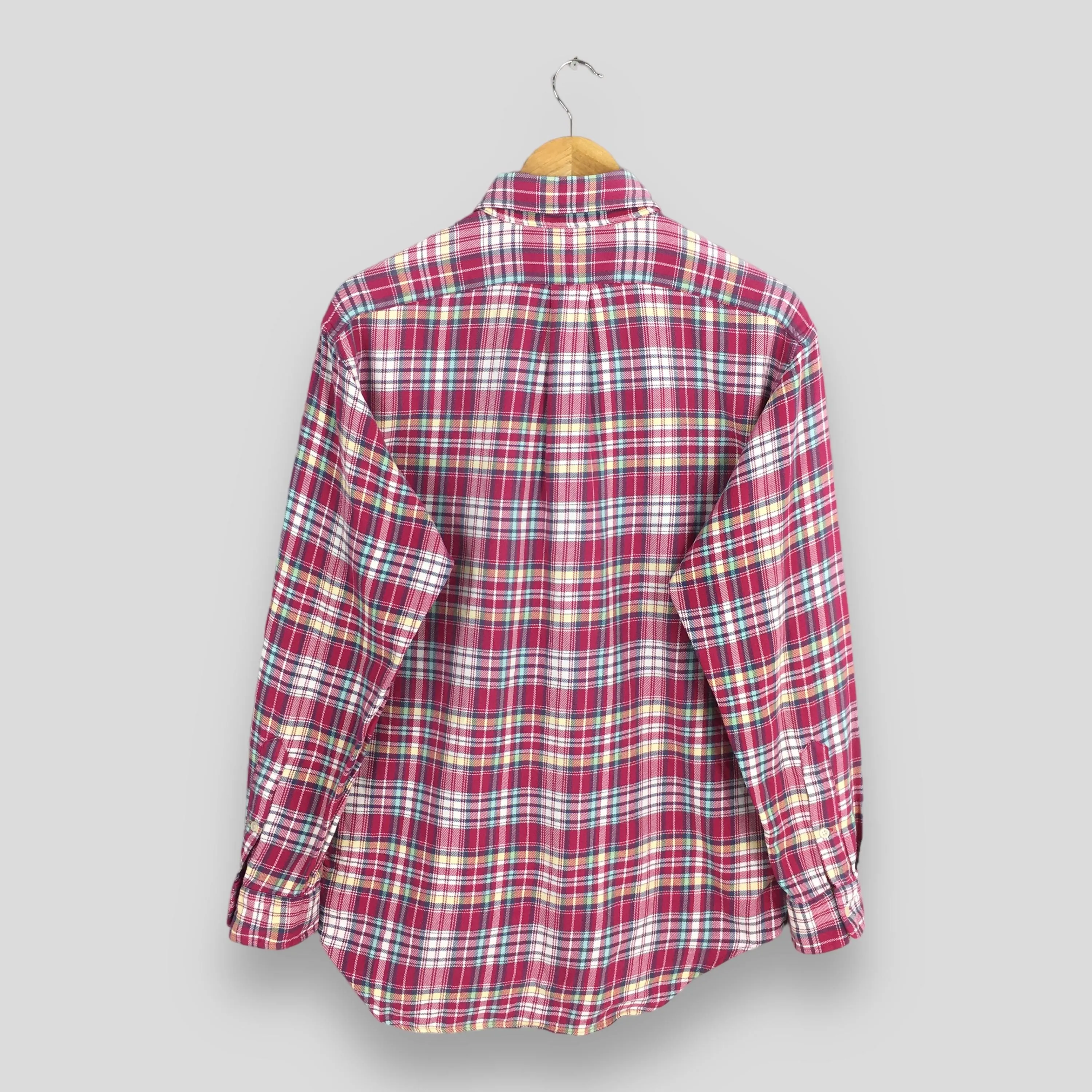 Polo Ralph Lauren Checkered Flannel Red Shirt Medium