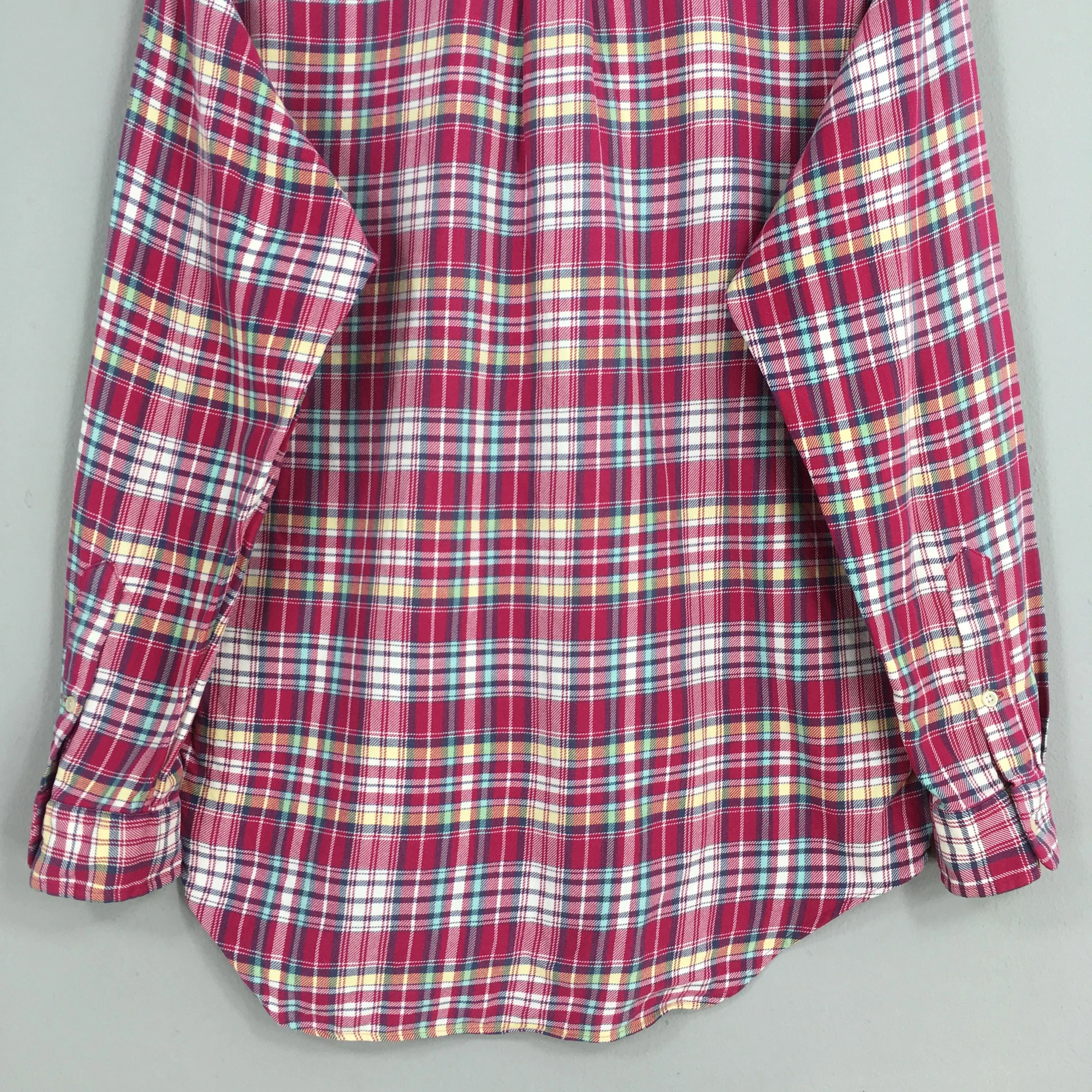 Polo Ralph Lauren Checkered Flannel Red Shirt Medium