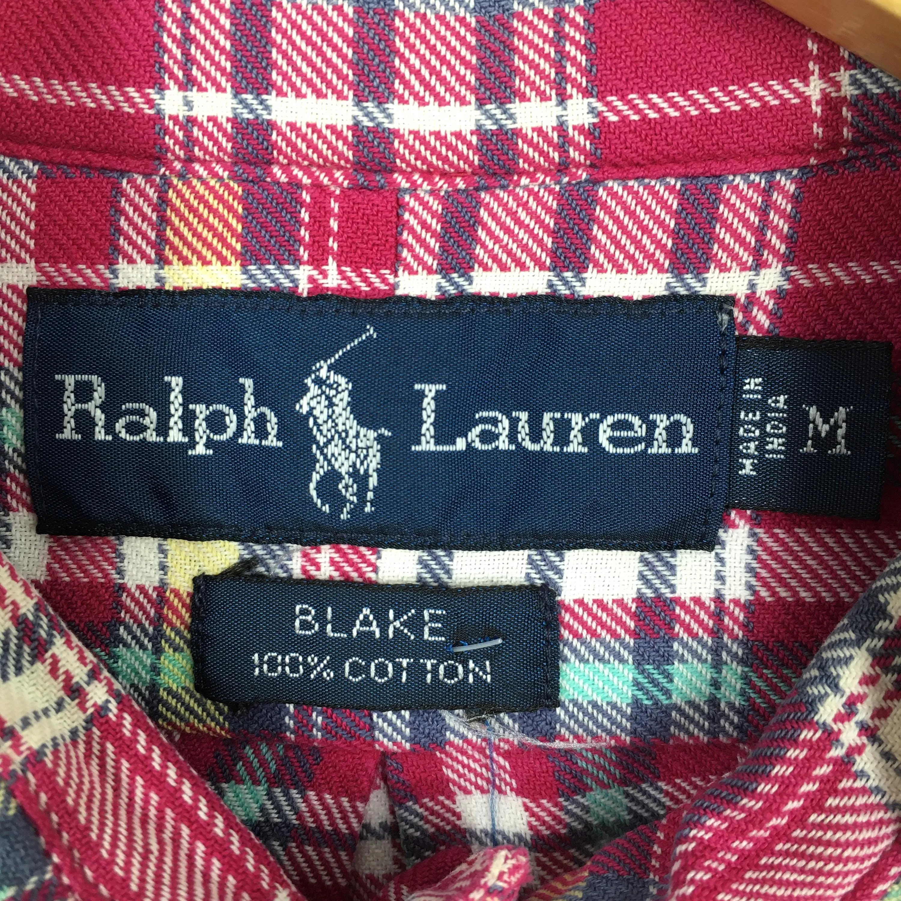 Polo Ralph Lauren Checkered Flannel Red Shirt Medium