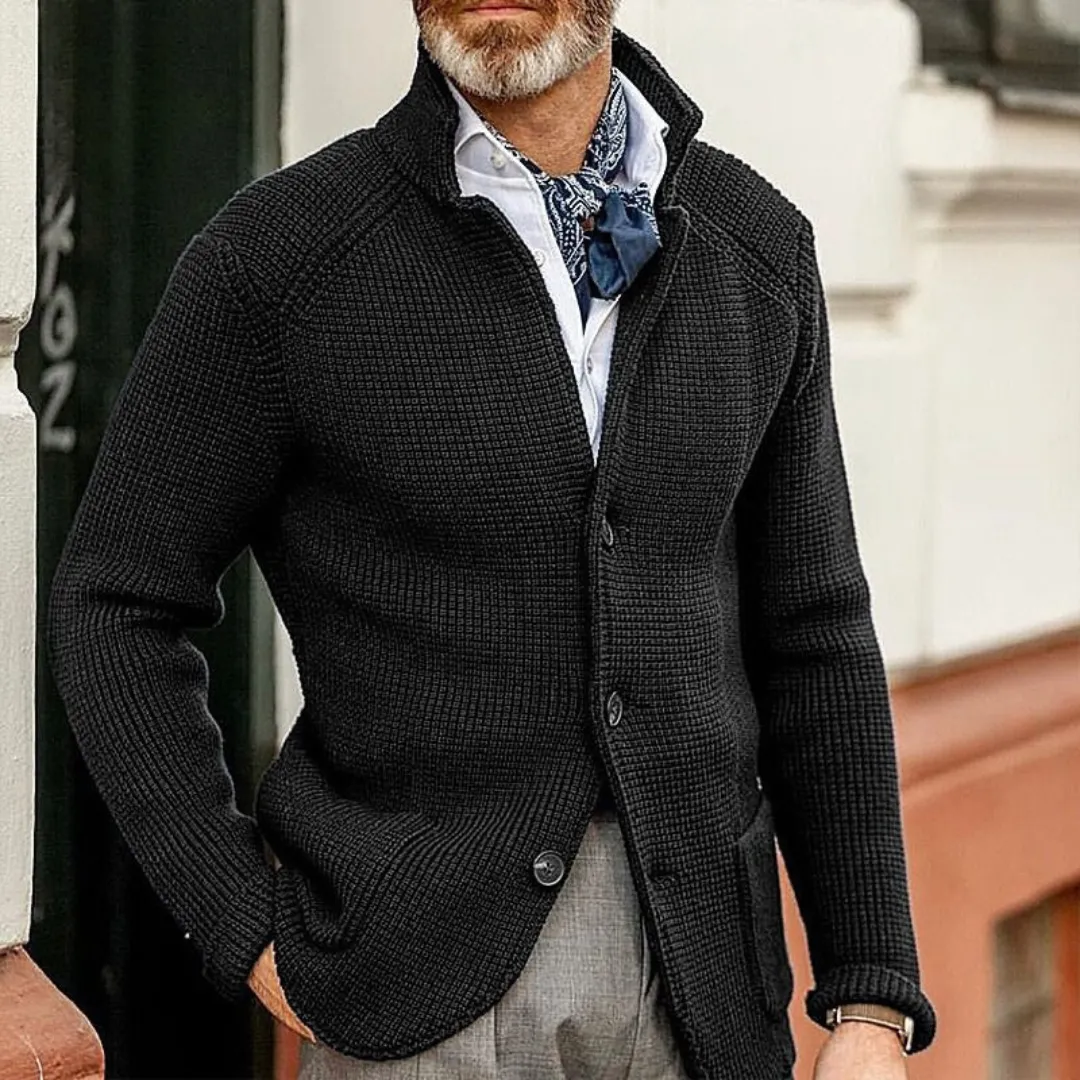 Raphael | Refined Textured Button-Up Blazer