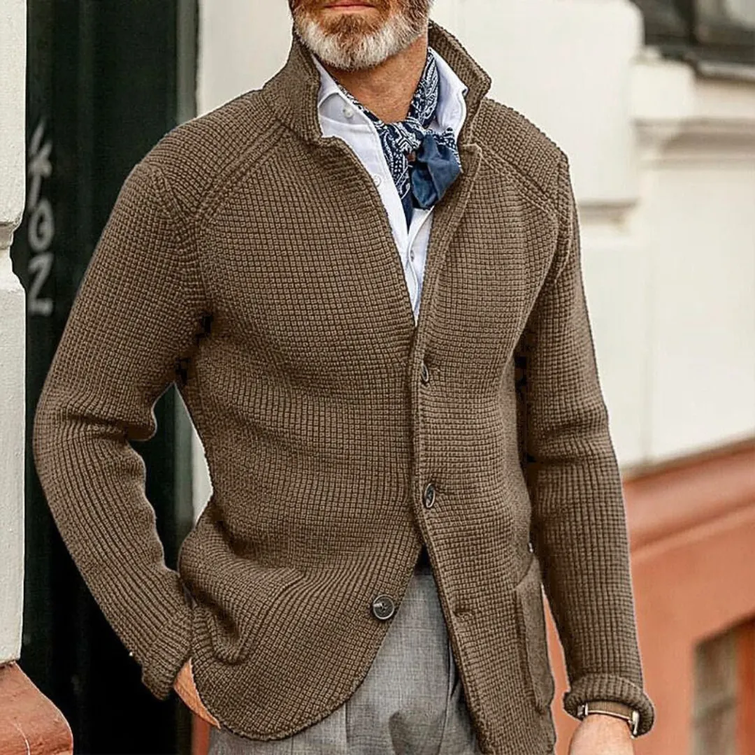 Raphael | Refined Textured Button-Up Blazer