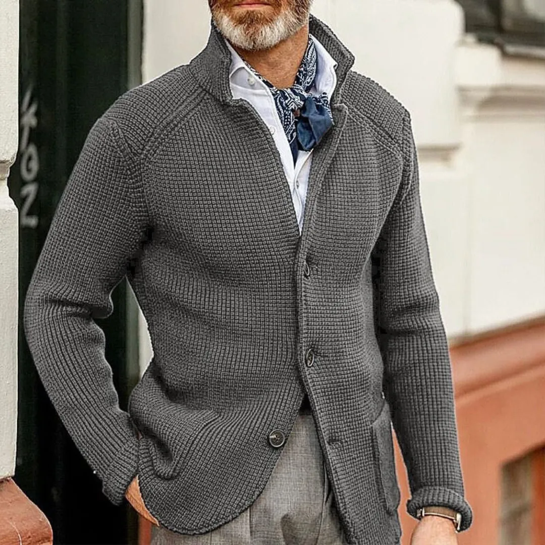Raphael | Refined Textured Button-Up Blazer
