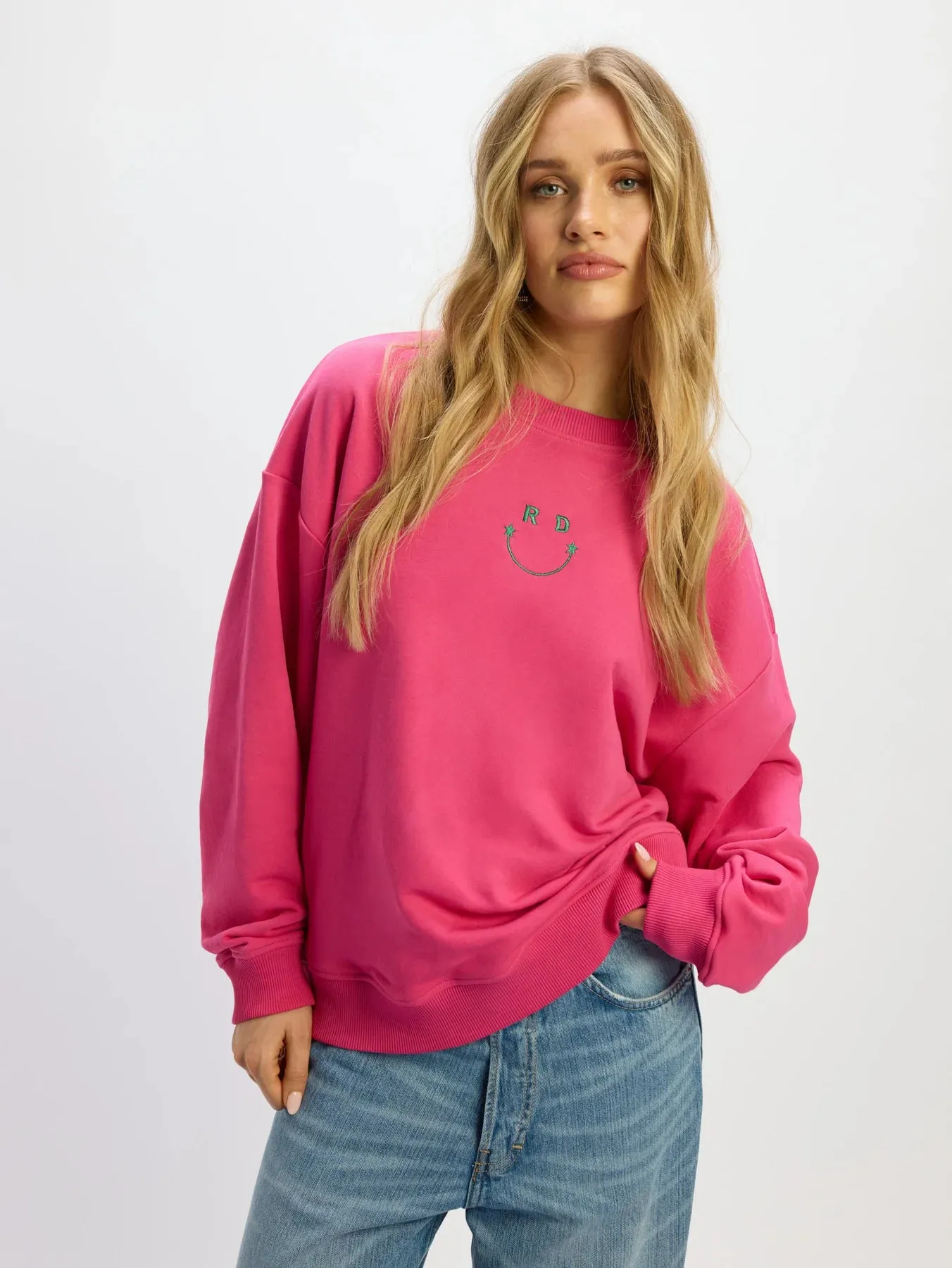 Refined Department oversized sweater Femme fuchsia