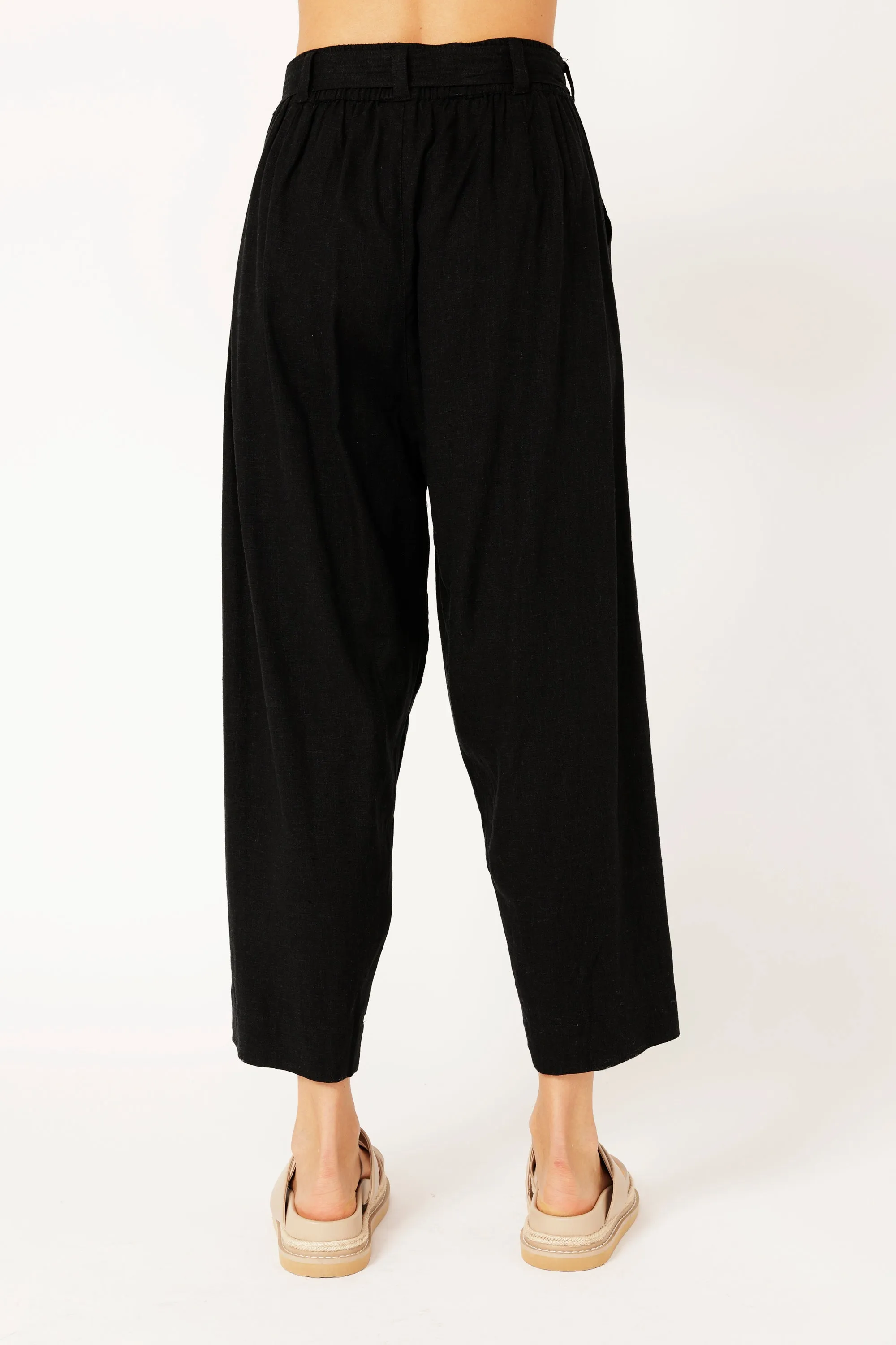 Roma Pant | Black | Viscose Linen