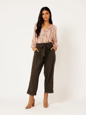 Roma Pant | Ink | Viscose Linen