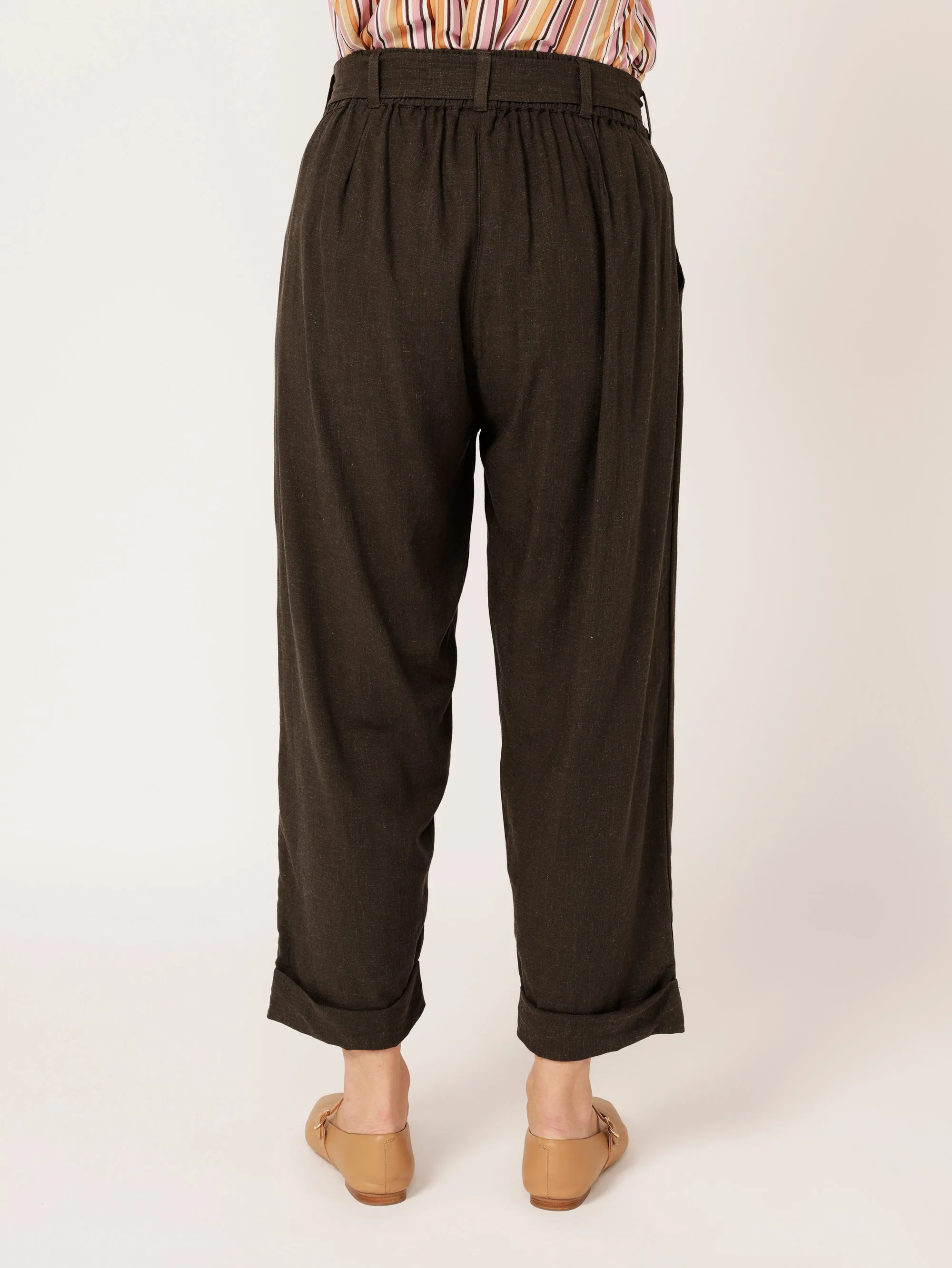 Roma Pant | Ink | Viscose Linen