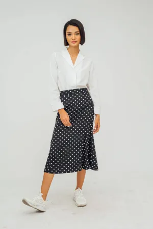 Selena Basic Polo and Polka Dot Skirt Coordinates