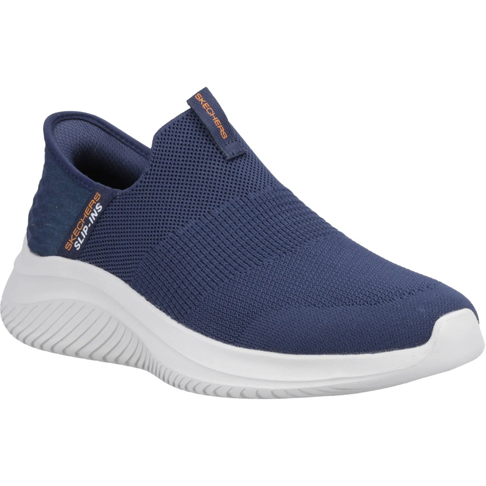 Skechers Mens Ultra Flex 3.0 Smooth Step Wide Trainers - Navy