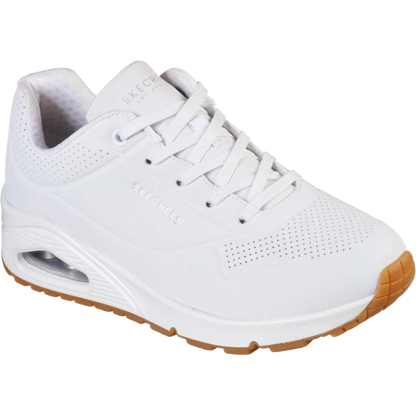 Skechers Womens Uno Stand on Air Trainers - White
