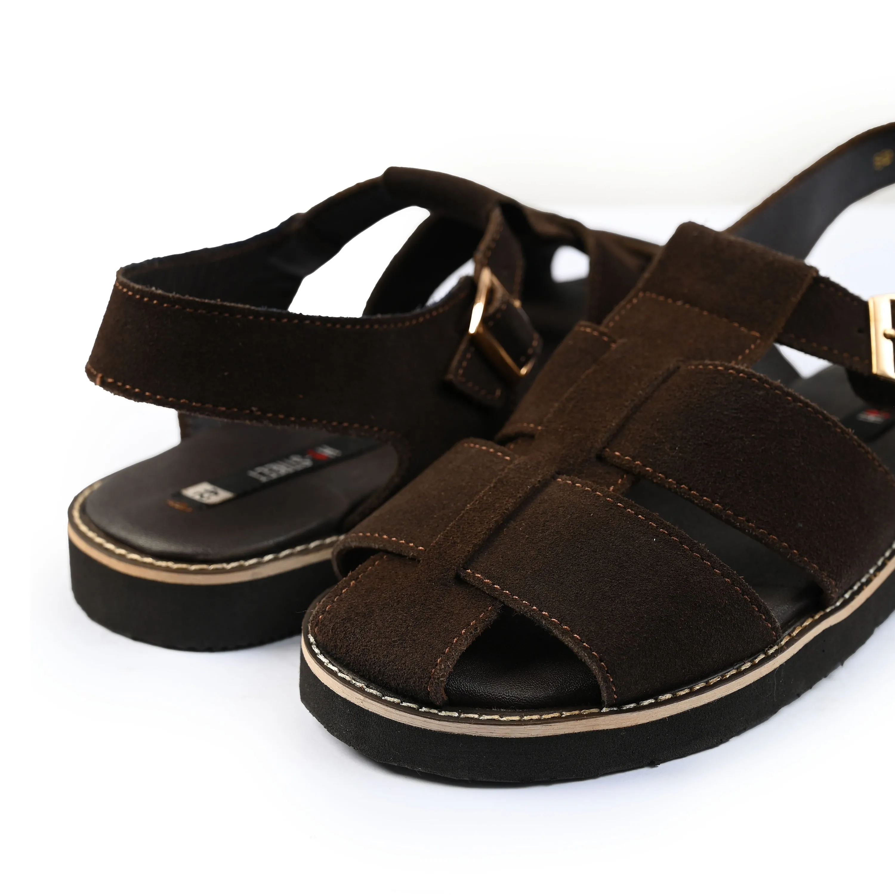 SUEDE LEATHER COMFORT SANDAL