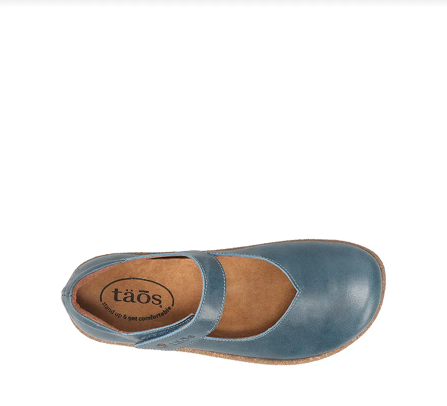 Taos Women's Ultimate Mary Jane - Petrol Blue Leather