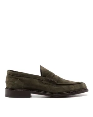 Tricker's Adam suede penny loafers