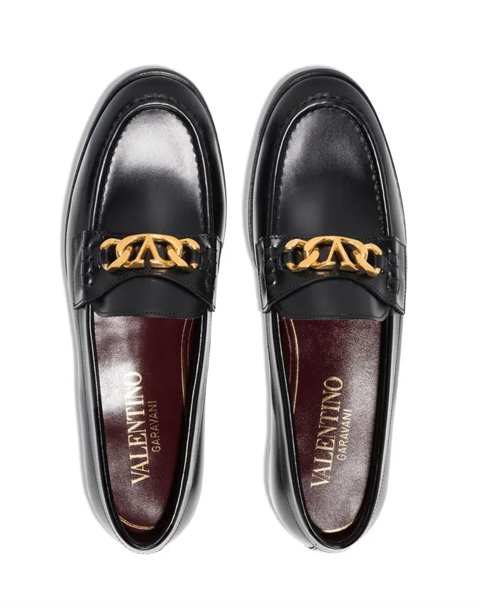 Valentino Garavani VLogo leather loafers