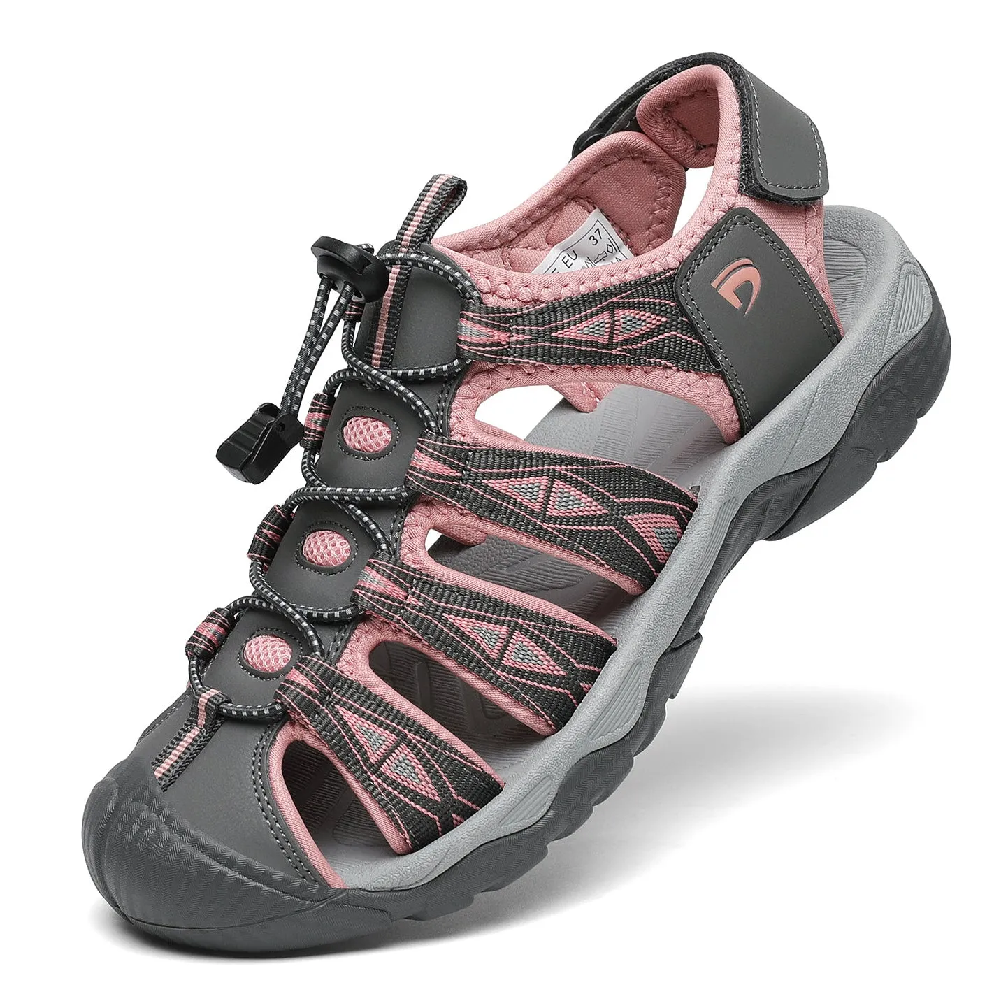 Women Sport Hiking Sandals Closed Toe Water Shoes D8322