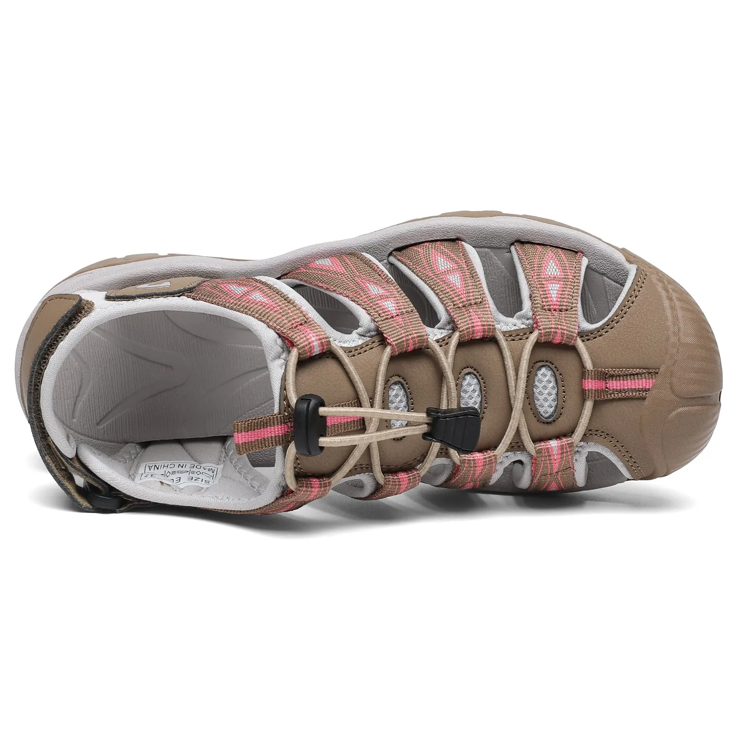 Women Sport Hiking Sandals Closed Toe Water Shoes D8322