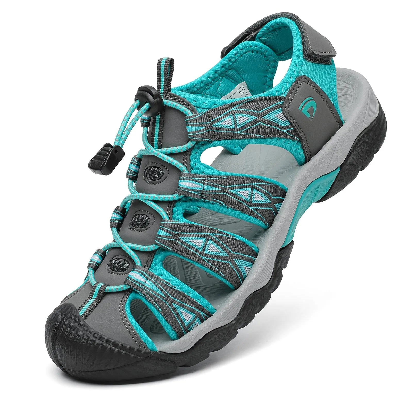 Women Sport Hiking Sandals Closed Toe Water Shoes D8322