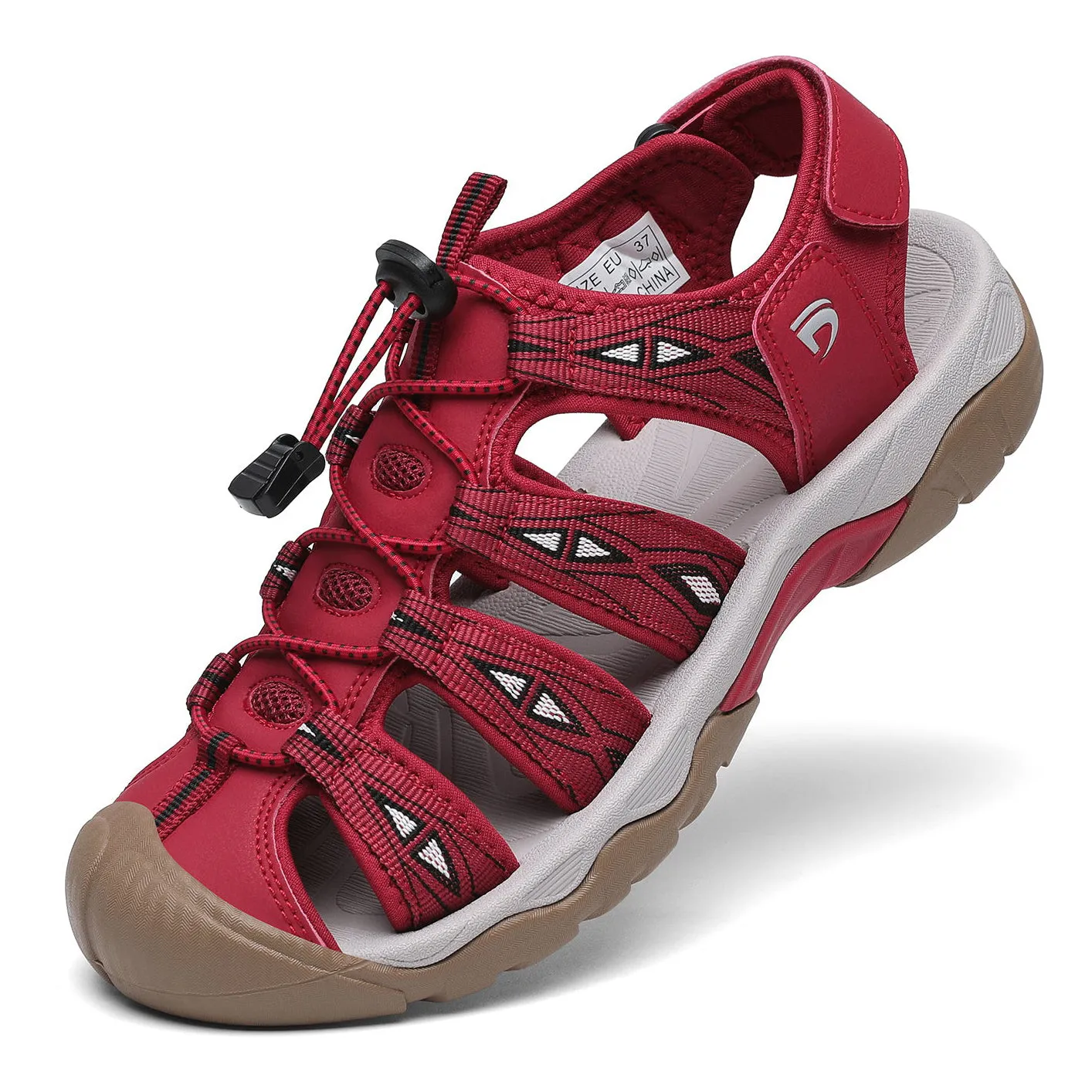 Women Sport Hiking Sandals Closed Toe Water Shoes D8322