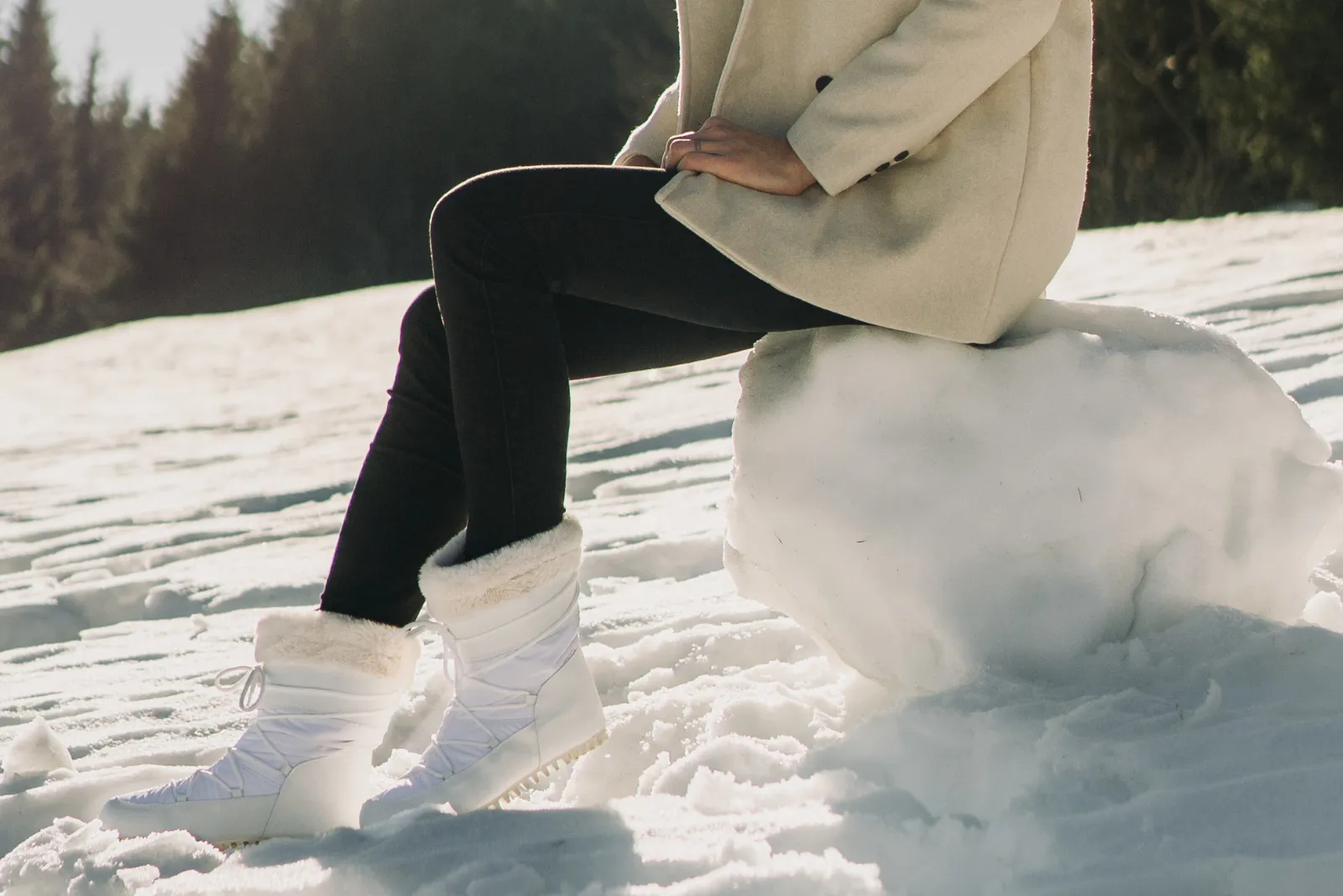 Women's Comfort snowboots Irbis Snow white