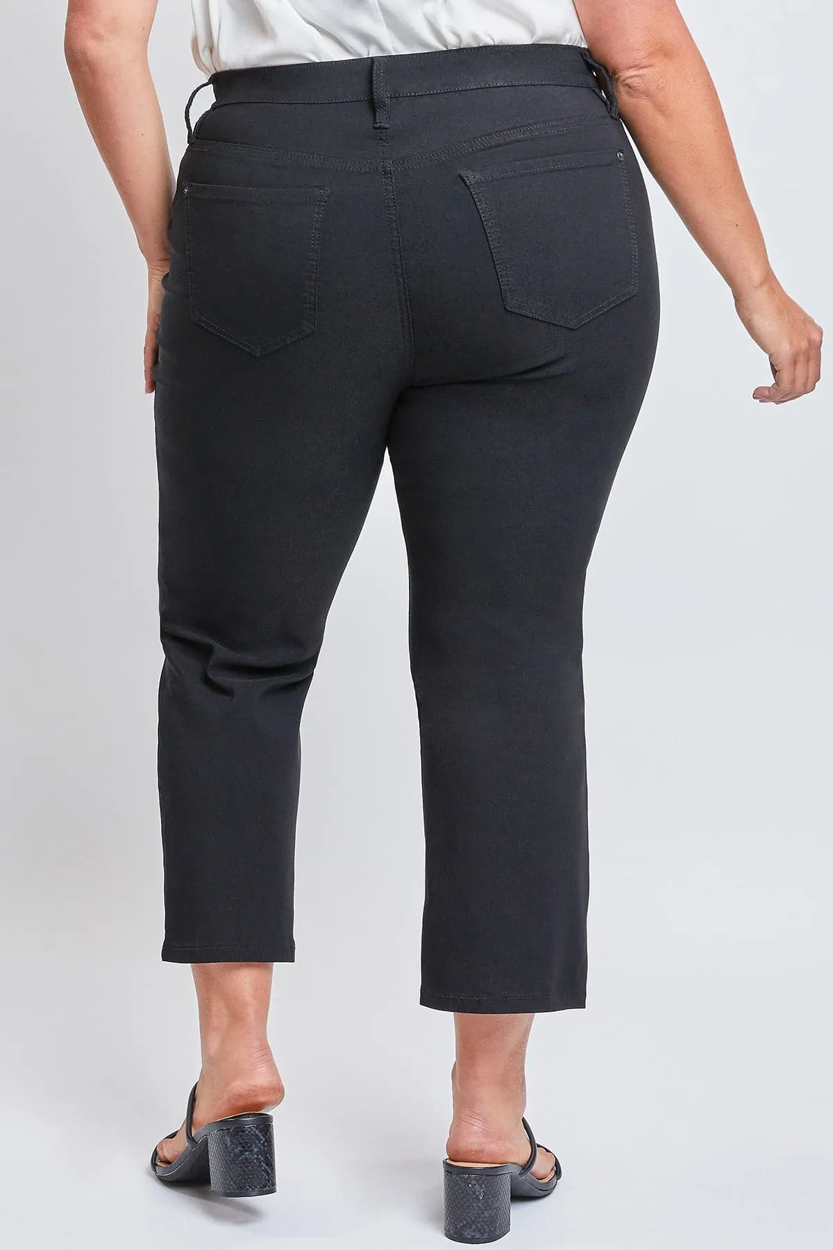 Women's Plus Hyperstretch Cropped Wide Leg Pants