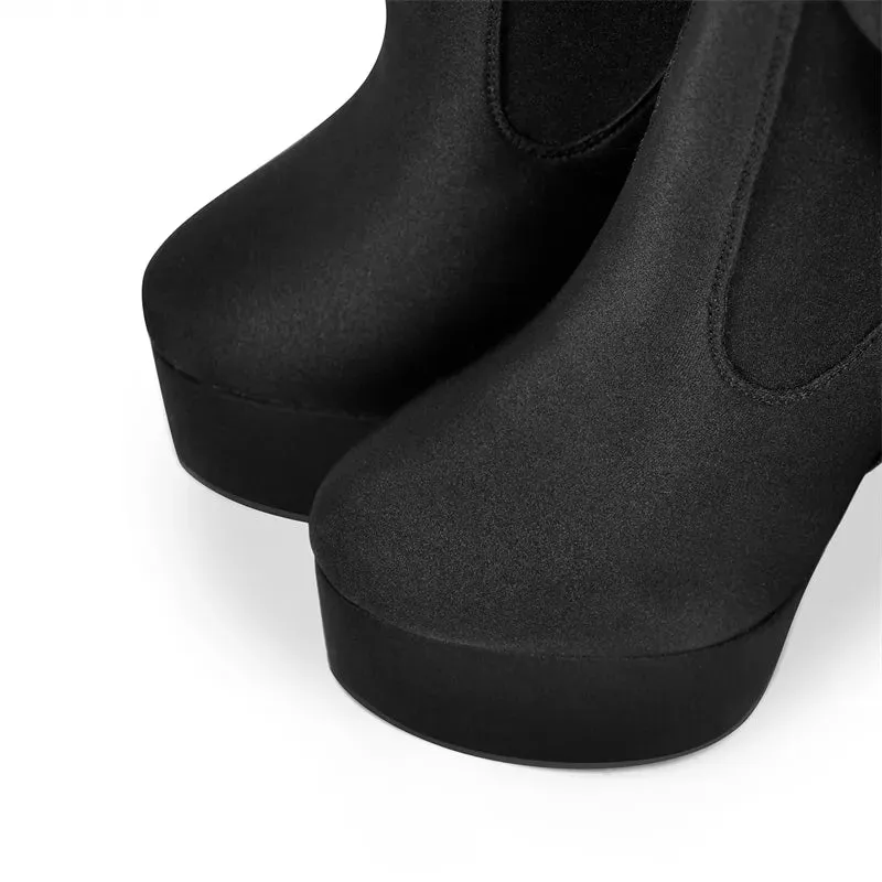 Women's Stretch Pant Stiletto Boots