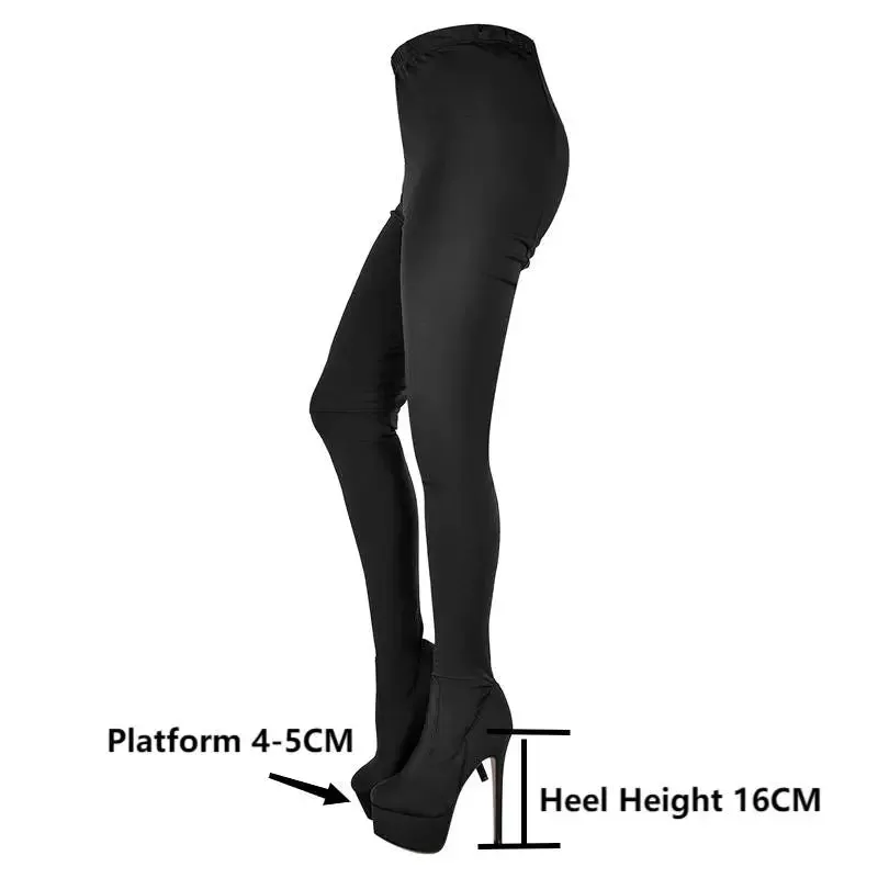 Women's Stretch Pant Stiletto Boots