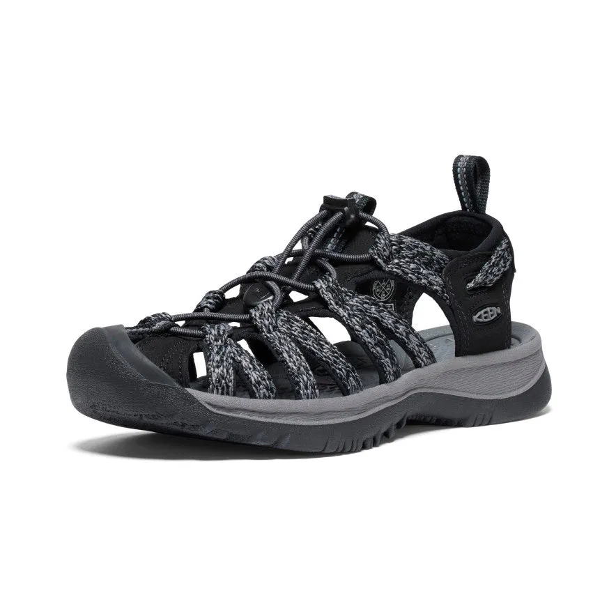 Women's Whisper Black Steel Grey