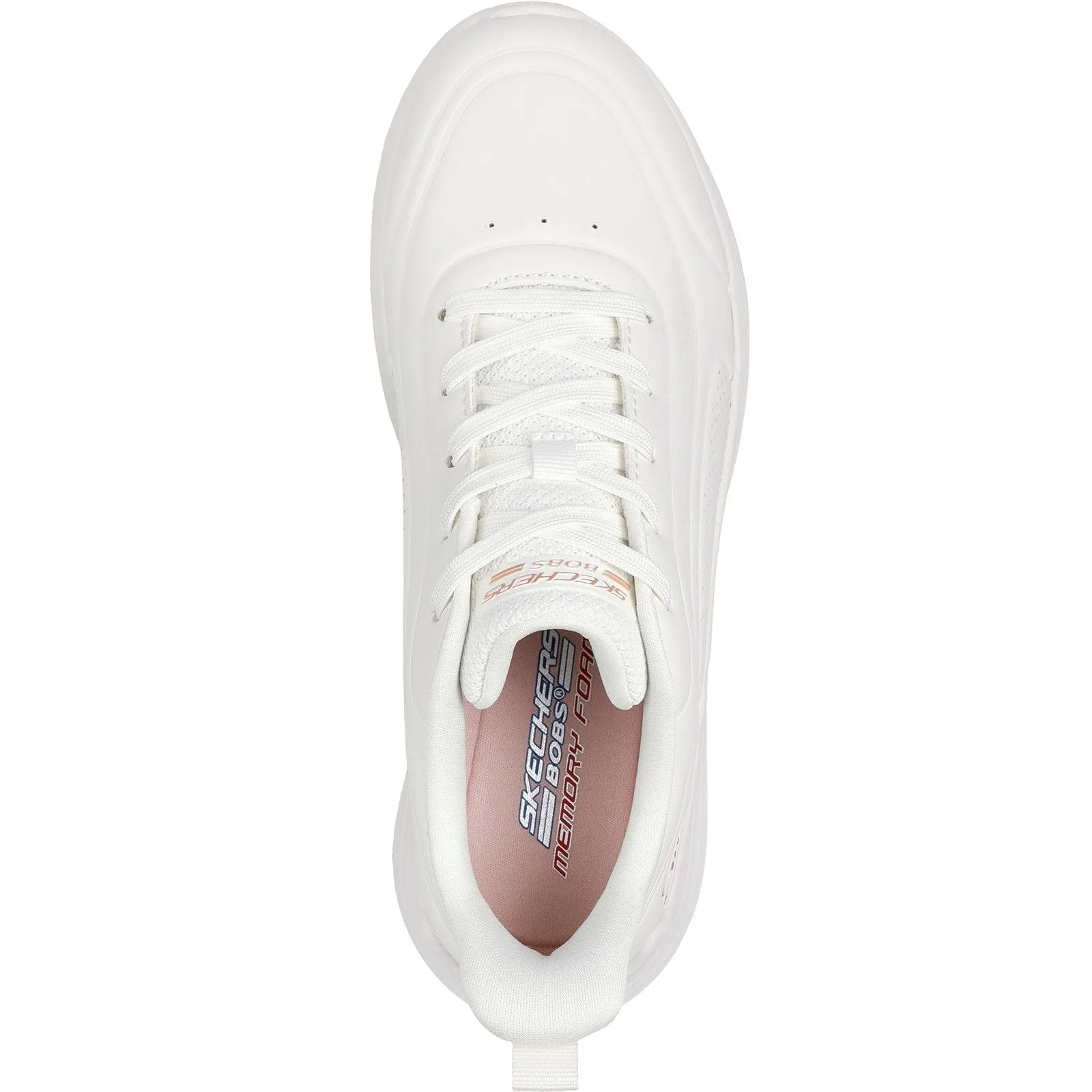 Women's Wide Fit Skechers 117483 Bobs Sport Squad Waves Trainers