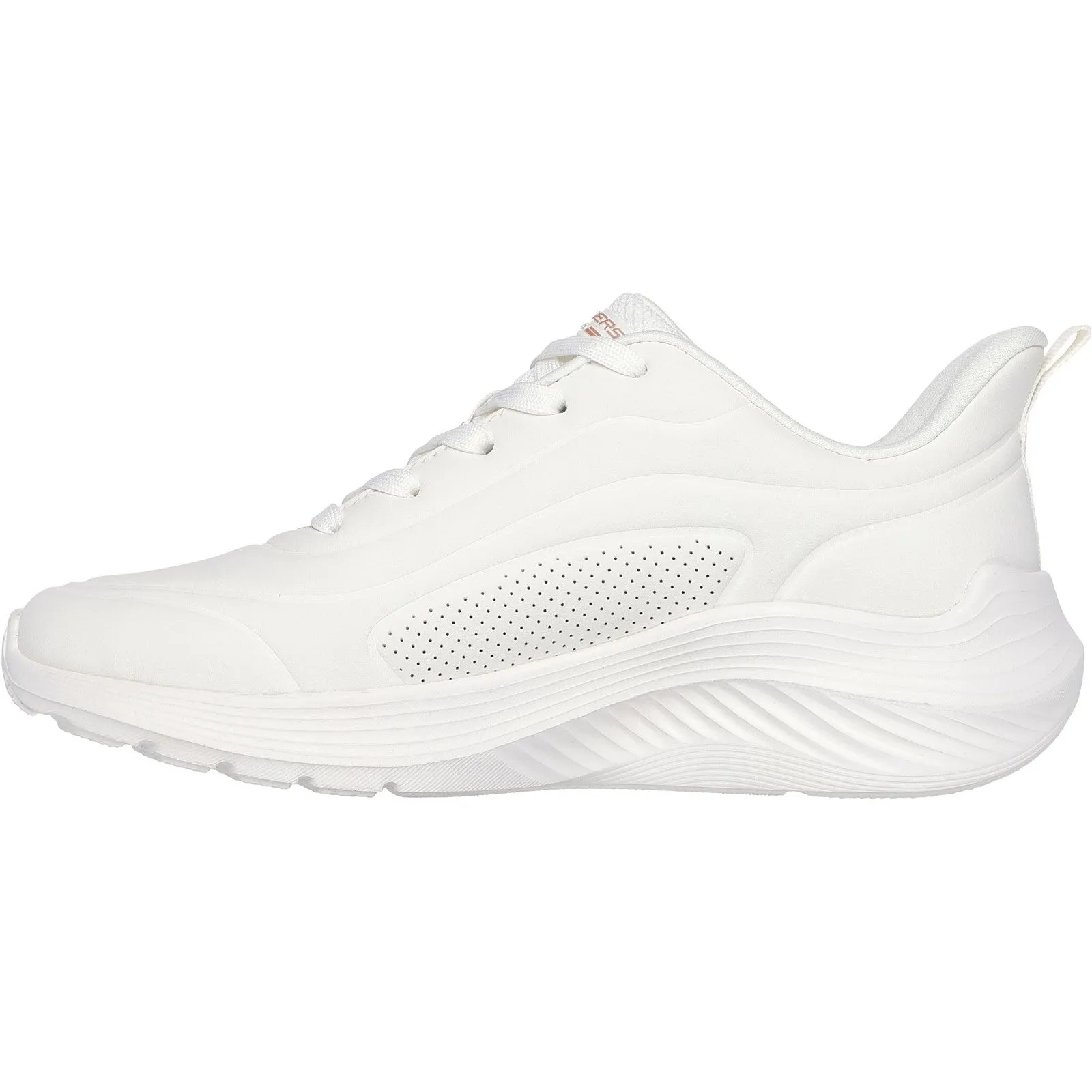 Women's Wide Fit Skechers 117483 Bobs Sport Squad Waves Trainers