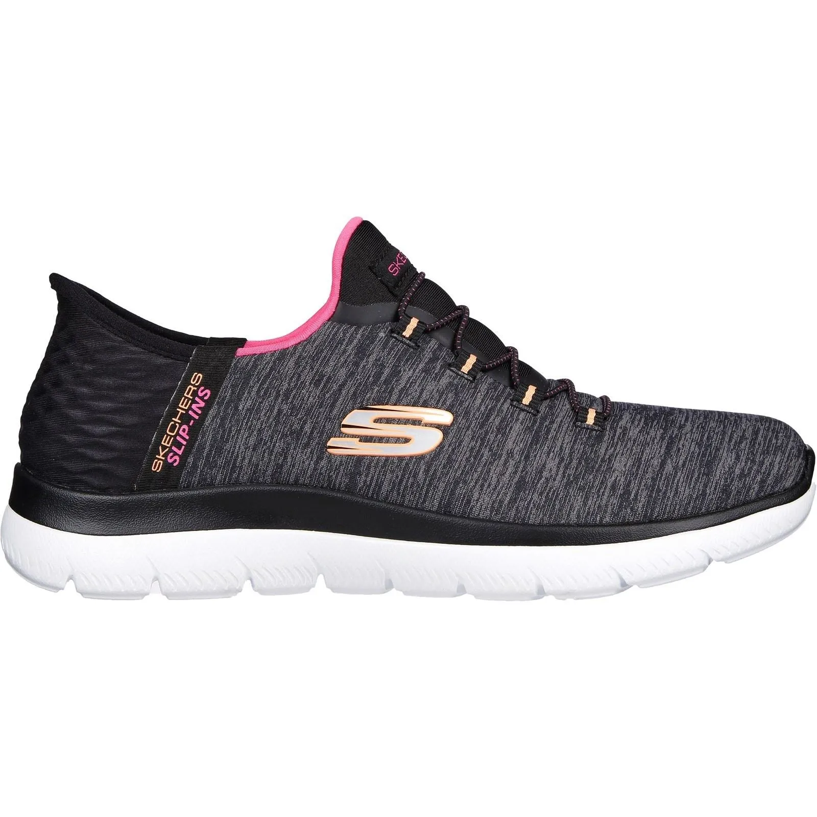 Women's Wide Fit Skechers 149937W Summits Dazzling Haze Vegan Trainers